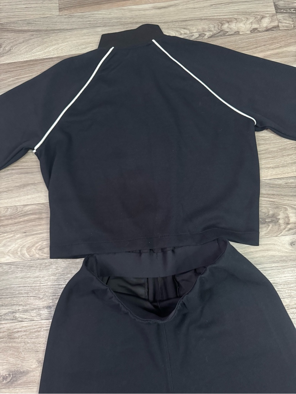 NWT Spanx AirEssentials Pique Half Zip Top Long Sleeve Jumpsuit Size Medium Tall - Picture 12 of 13